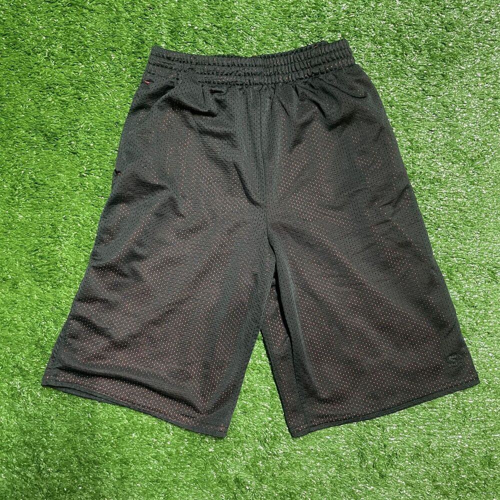Starter Y2K Shorts Youth XL 14‑16 Black Athletic Mesh Retro 2000s Style